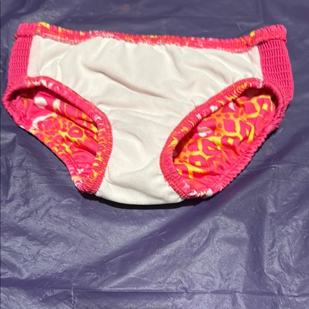 Playful Pink and Yellow Swim bottoms for Summer